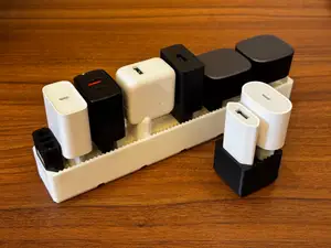 Gridfinity USB Charger Holder (EU plug)