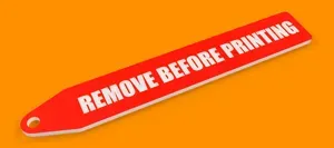 REMOVE BEFORE PRINTING - Tag Flag Keychain Hanger