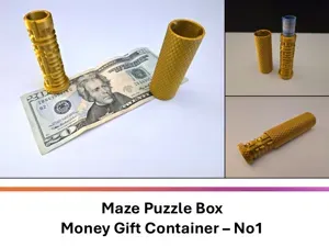 Maze Puzzle Box Money Gift Container – No1
