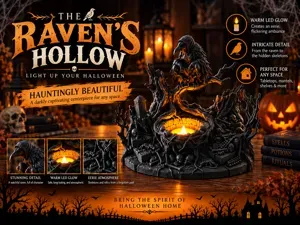 The Raven's Hollow Halloween Decor LED Tea Light