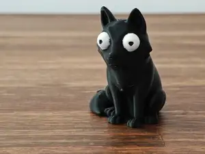 Big-Eyed Sitting Derp Wolf - Cute & Funny