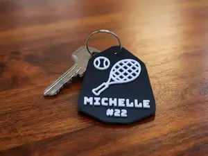 Tennis Keychain – Custom Name