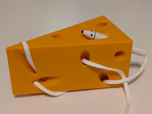 Mouse And Cheese - Lacing shape development toy