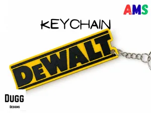 DeWalt Style Keychain | Tool Brand Keychain