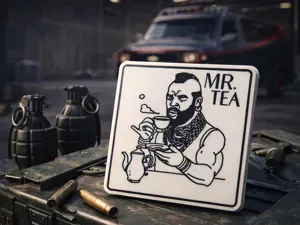 Mr. Tea – Don’t Talk Before Tea | Funny Coaster