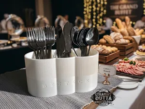 Buffet Besteck Behälter - Japandi inspiriert