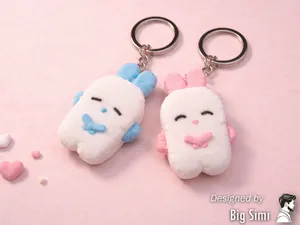 Valentine's keychain His and Her