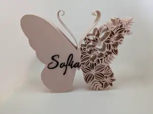 Butterfly ornament with personalized name