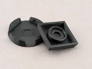 Conversion base 20x20mm to round 25mm