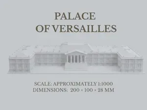 Palace of Versailles - 1:1000 Scale 3D Model