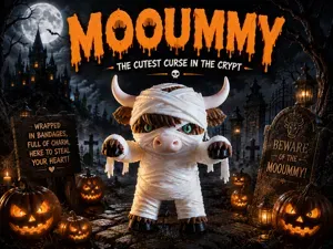 Mooummy – Creepy Halloween Highland Cow