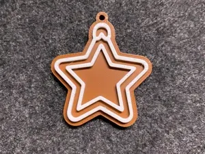 Star Gingerbread for christmas tree