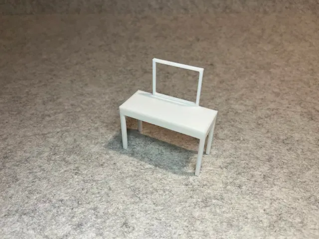 Dollhouse vanity table miniature house — Image 2 of 6