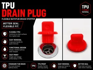 DrainLok TPU Bath Plug