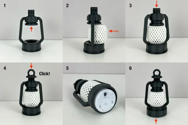 Mini Oil Lamp Tea Light Lantern — Фото 9 из 9