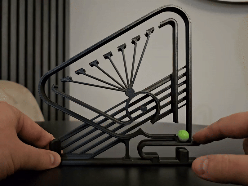 Print in place - Crazy Marble Fidget Desk Toy V3