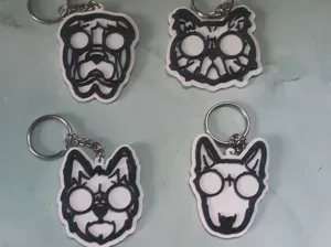 Llaveros de mascotas – Serie 7 (4 Modelos)