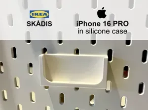 IKEA SKADIS iPhone 16 Pro (in a case) Stand/Holder