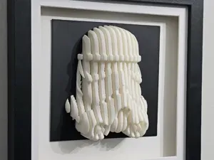 Stormtrooper 3D Layered Parametric Art by Ikonic3D