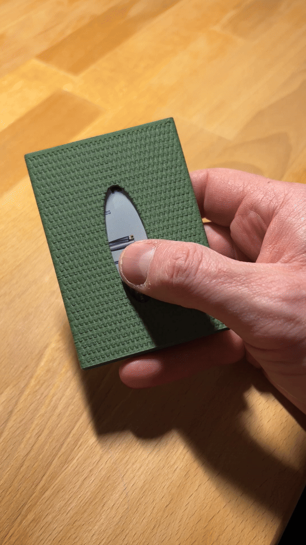 "slide-out" Business Card Case US-Version