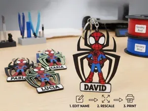 Spiderman 5 - llavero - tu nombre