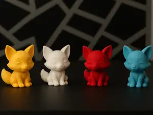 Mini Fox Figurine – Cute Animal Model