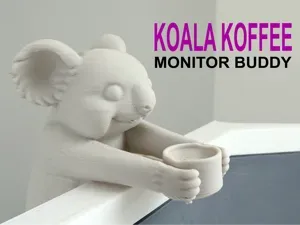 Koala Holding Koffee (Coffee) Monitor Buddy