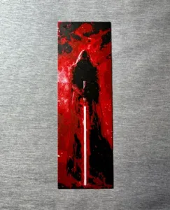 Sith Lord Red Lightsaber Hueforge Bookmark 2 sizes