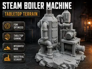 Steam Boiler Machine – Industrial Tabletop Terrain