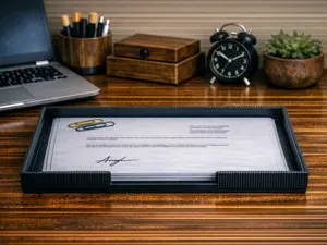 Ribbed Desk Set - #05 A4-Documents Tray