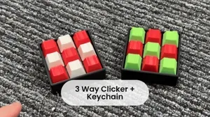 3 Way Fidget Clicker + Keychain
