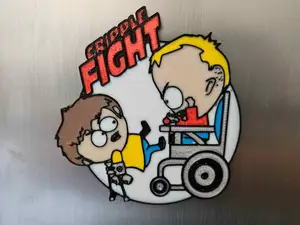 South Park Timmy and Jimmy Fight Fridge Magnet
