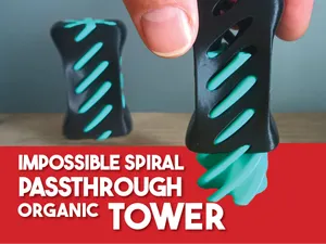 iMposible Spiral Passthrough ORGANIC TOWER Fidget