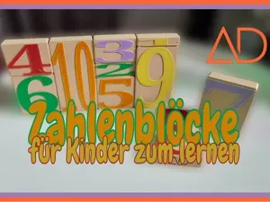 Zahlenblöcke für Kinder zum lernen