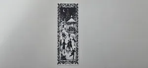 Ice Skating Rink Winter Bookmark