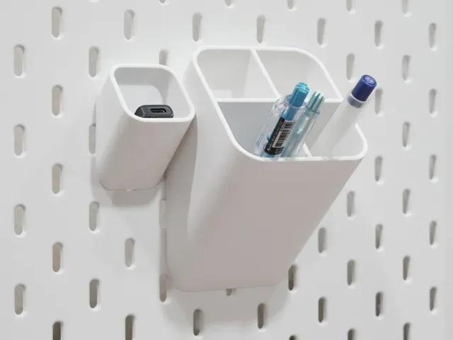 Customizable Skadis Tilt Bin (Parametric) — Фото 2 из 4