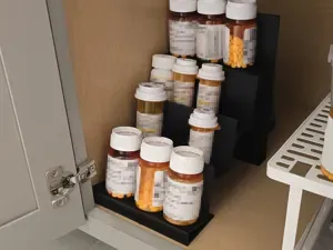 Leaning Ladder Organizer Rack
