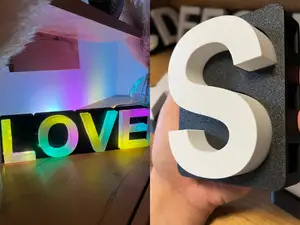 3D Buchstabe „S“ – modular, LED-fähig & A–Z Serie