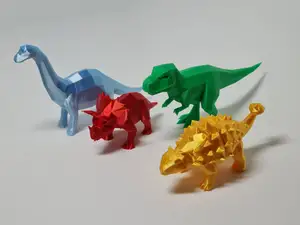 4 easy to print dinosaurs
