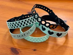 modular collar/bracelet, TPU, one or two colors