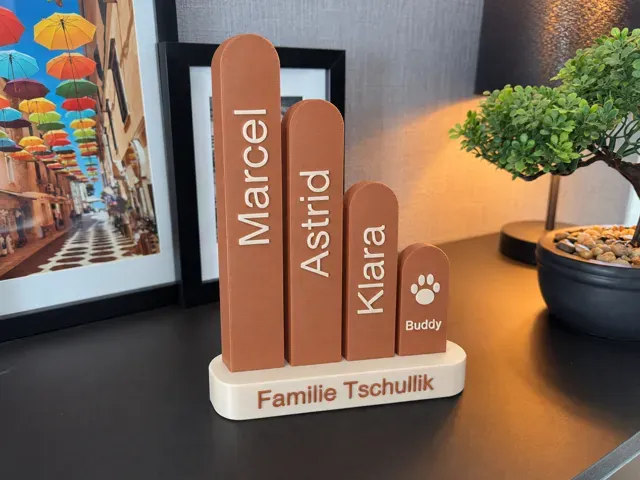 Unsere Familie – Personalisierbare Namenssäulen — Image 3 of 8