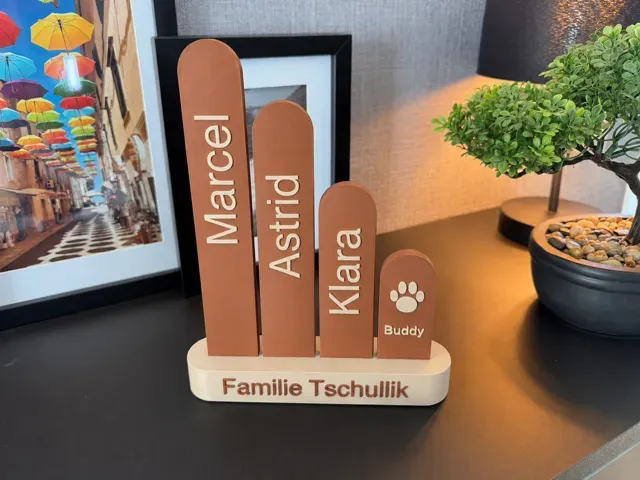 Unsere Familie – Personalisierbare Namenssäulen — Image 4 of 8