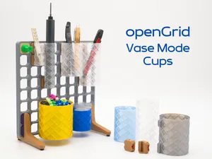 Fast Printing Vase Mode Cups for openGrid - Beta