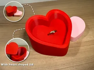Heart Ring Box Valentine with Ring Insert - No AMS