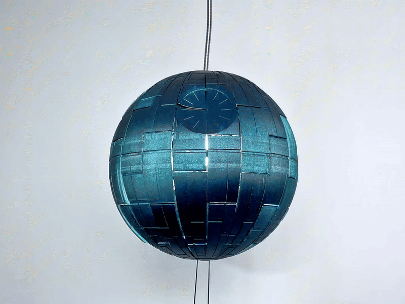 Exploding Death Star Pendant Lamp