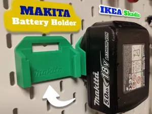 Makita 18V LXT Battery Holder for IKEA Skadis
