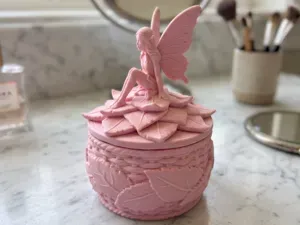 Fairy Leaf Trinket Box - Jewelry Storage Container