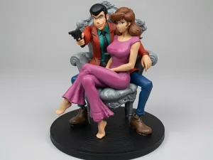 Lupin III & Fujiko Mine – Statuetta da collezione