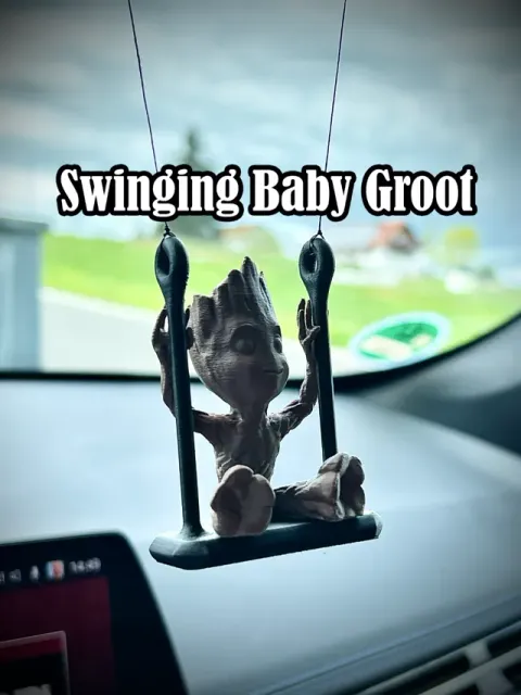 Swinging Baby Groot