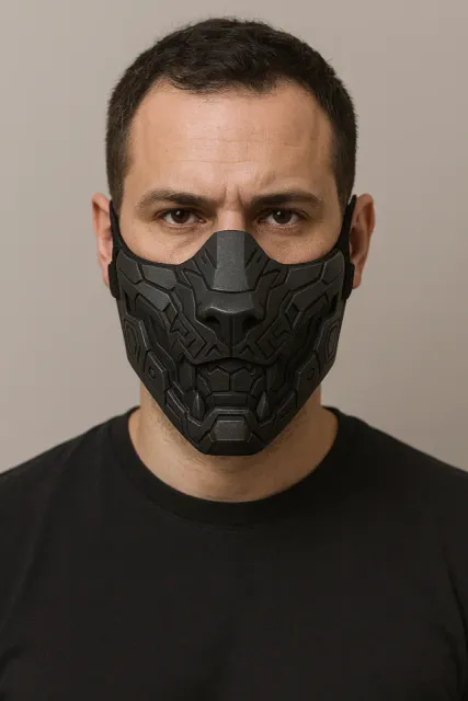 TDC OniForge – Cyber Panther Half-Face Mask — Image 16 of 16